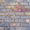 Multicolored brick abstract background texture