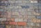 Multicolored brick abstract background texture