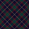 Multicolored Christmas tartan plaid pattern in blue, red, green, yellow for skirt, tablecloth, blanket, duvet cover.