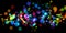 Multicolored colorful overlay circle abstract blurred blur holiday texture on black background