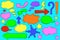 Multicolored comic bubbles for text in pop art style. Retro message box clipart.