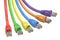 Multicolored computer network cables
