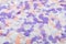 Multicolored confetti of pastel pink, lilac colors. Festive confetti for birthday, new year. Background.