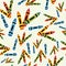 Multicolored crayons pattern background