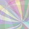 Multicolored curved ray burst background - vector illustration from swirling rays
