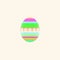 Multicolored Easter egg