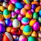 Multicolored Eggstravaganza - AI Generated Illustration