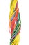Multicolored electrical cable