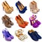 Multicolored female shoes-15