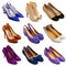 Multicolored female shoes-16