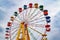 Multicolored ferris wheel in public park