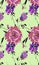 Multicolored floral pattern for fashion world and backgrounds