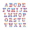 Multicolored Font, set of colorful letters. Vector alphabet