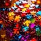 Multicolored glass jigsaw pieces, showing diversity and how different solutions fit together