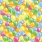 Multicolored glossy balloons pattern