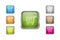 Multicolored glossy rounded square buttons