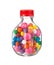 Multicolored gumballs bubble gums