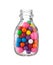 Multicolored gumballs bubble gums