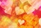 Multicolored hearts background of a Love symbol