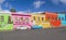 The multicolored houses in Bo-Kaap. Cape Town, South Africa