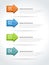 Multicolored isometric arrows infographics scheme options menu business steps realistic vector