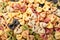 Multicolored italian pasta colorful background