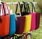 Multicolored ladies bags