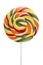 Multicolored lollipop isolated over white