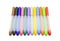Multicolored markers isolated on a white