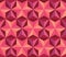 Multicolored mosaic with geometric flowers. Seamless background in warm red tones