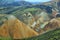 Multicolored mountains at Landmannalaugar,