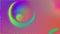 Multicolored neon ripple waves animation.