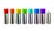 Multicolored Paint Blank Bottles Spray Set Vector