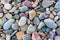 Multicolored pebbles
