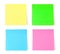 Multicolored postit note paper