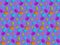 Multicolored puzzle elements on on a lilac background, seamless texture