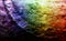 Multicolored rainbow glitter wood background - Vintage wallpaper pattern.