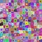 Multicolored rectangle tile mosaic background