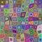 Multicolored rectangle tile mosaic background