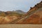 Multicolored rhyolite mountains in Landmannalaugar