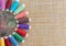 Multicolored sewing threads. Spools of thread for sewing. The concept of sewing accessories