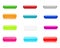 Multicolored shine buttons for your web design.