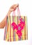 Multicolored shopping bag