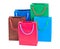 Multicolored shopping bags