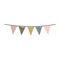 Multicolored silhouette decorative pennants party hanging