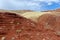 Multicolored soil of mercury occurrence in Altai steppe