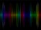 Multicolored sound equalizer display as abstract background.