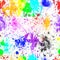 Multicolored splash watercolor seamless pattern. Brush strokes background. Colorful digital print. - illustration.