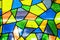 Multicolored stained glass background