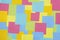 Multicolored sticky paper notes texture background